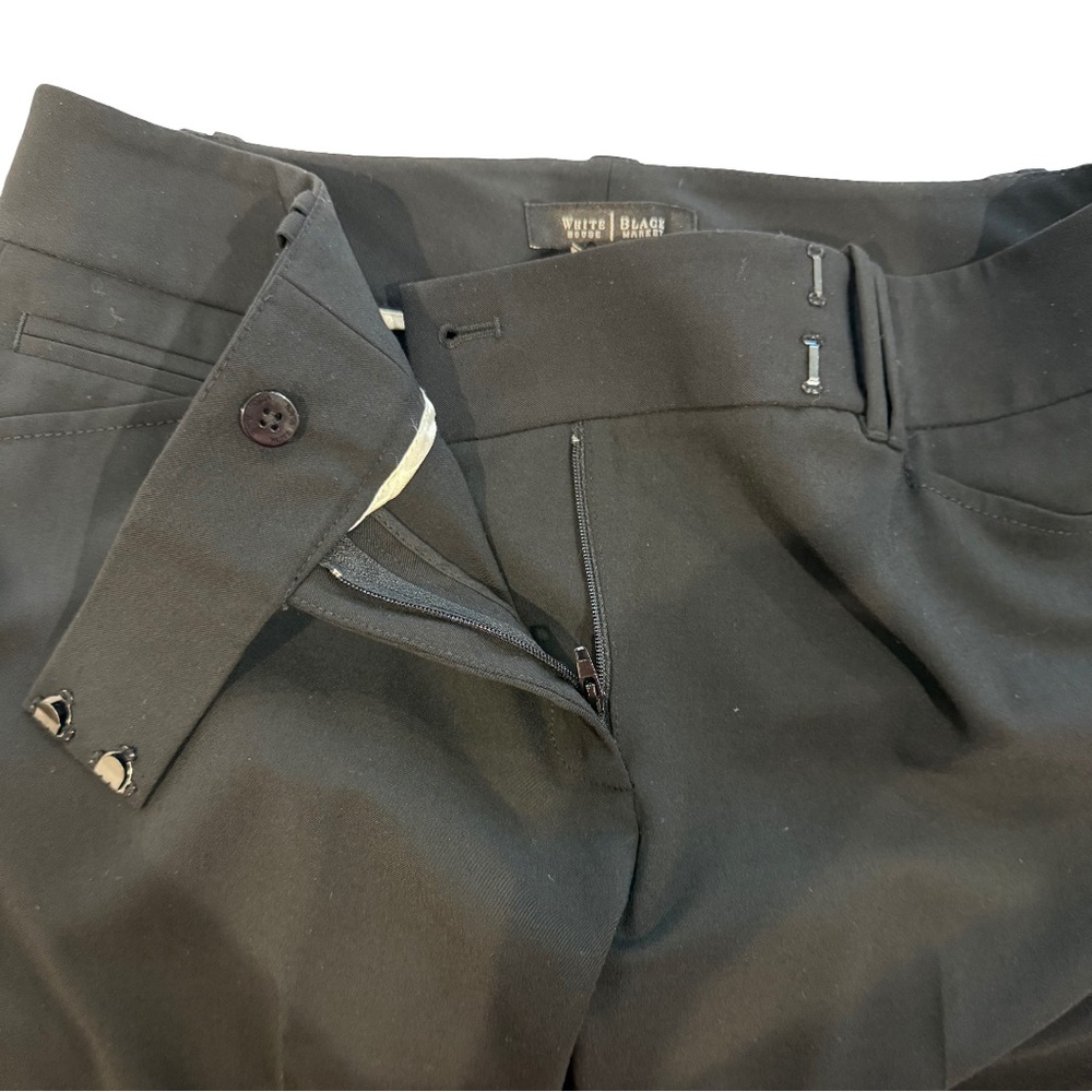 White House Black Market Black Flare Pants - Picture 4 of 9